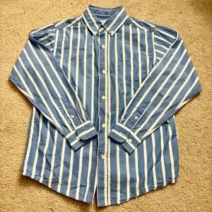 Boys Children’s Place Blue and White Striped Button Down Shirt